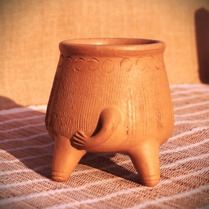 Mp Terracotta Craft Animal Figure Planter Elephant