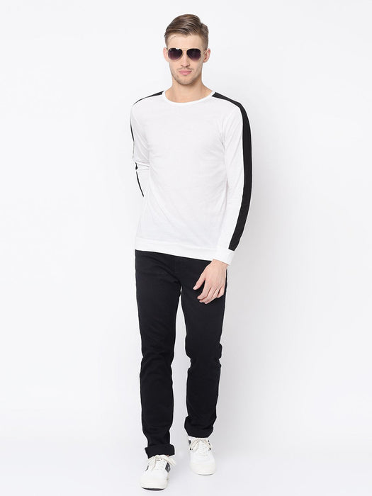 Cut & Sew Raglan Sleeve T Shirt For Men