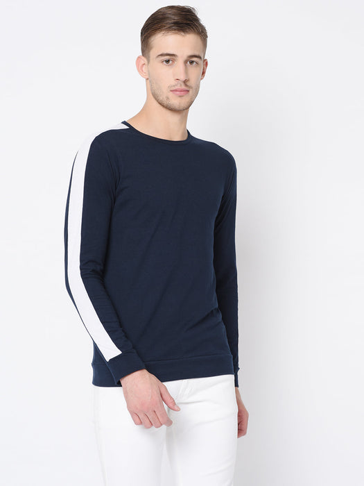 Cut & Sew Raglan Sleeve T Shirt For Men