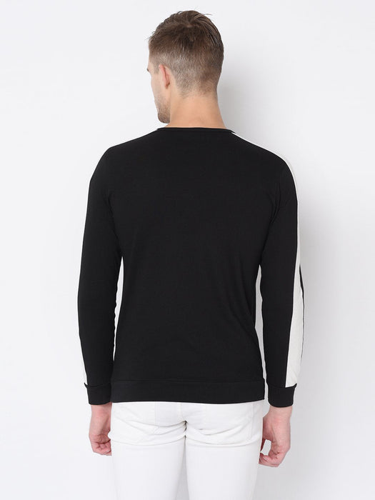 Cut & Sew Full Sleeve T Shirt For Men