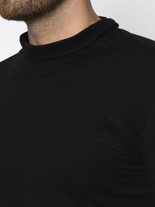 Turtle Neck Cotton Full Sleeve T-Shirt