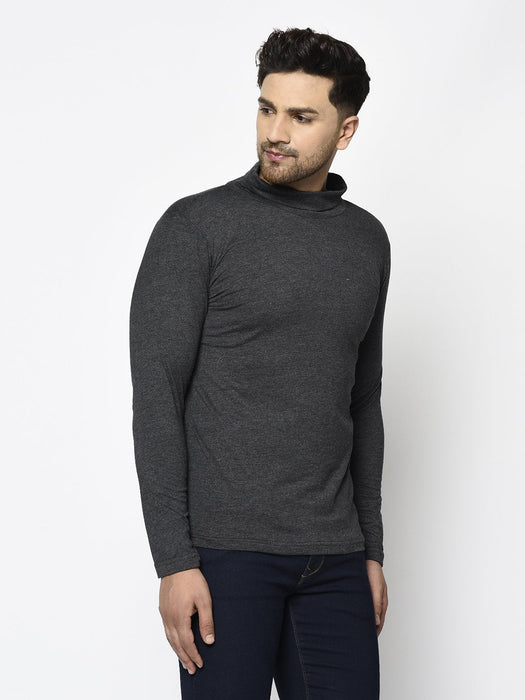 High Neck Cotton Full Sleeve T-Shirt