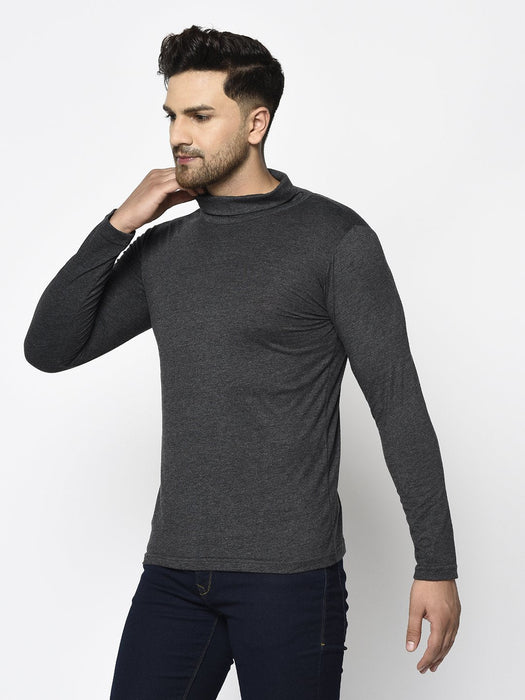 High Neck Cotton Full Sleeve T-Shirt