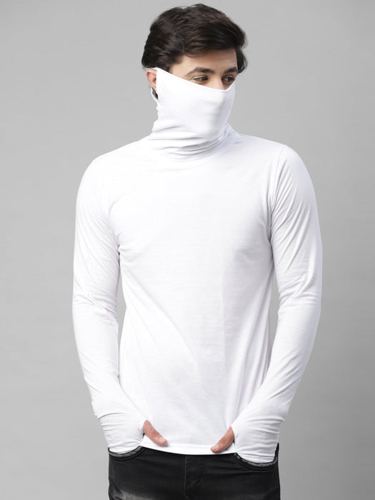 Ninja Mask With Curved Bottom Thumbhole T-Shirt