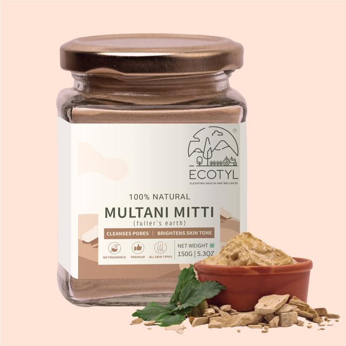 Pure Multani Mitti | Face Pack For Exfoliation & Clear Skin | Bentonite Clay - 150G