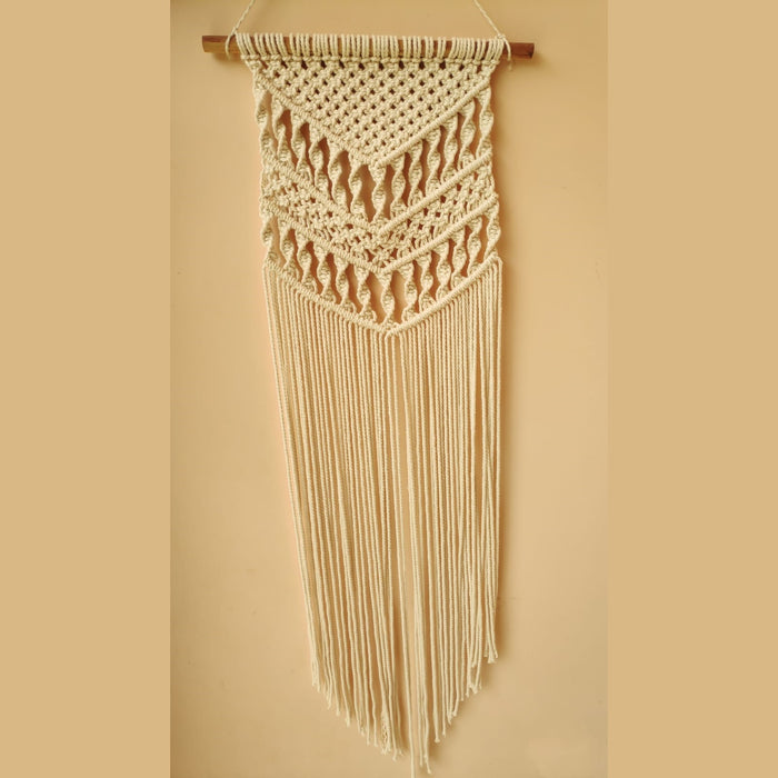 Macrame Handmade Ganbarou Wall Decor Hanging