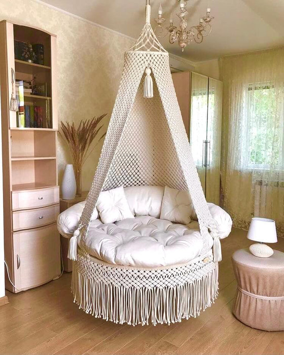 Macrame swing - Ruby Design - Single seater- 30 Inches