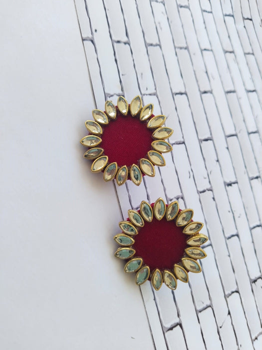 Kundan Mini Multicolor Studs Earrings