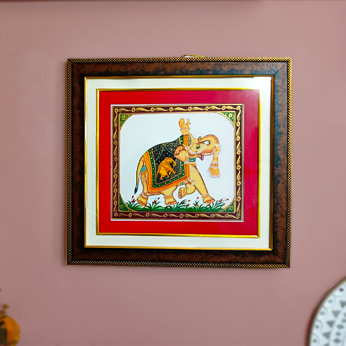 Miniature Rajasthani Elephant Painting