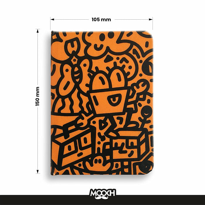 Doodle Orange -120Gsm Prisma Flux Paper