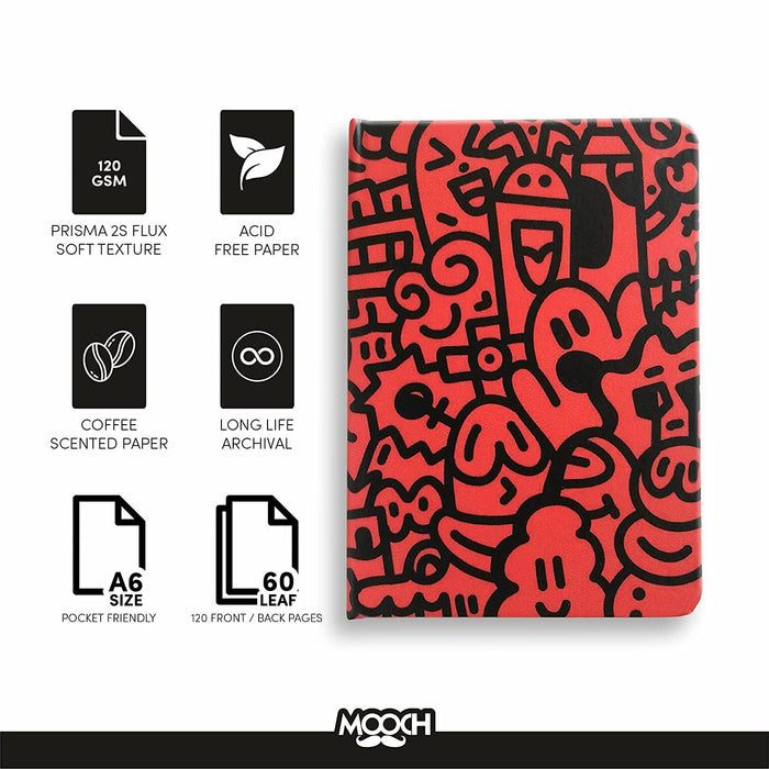 Doodle Red -120Gsm Prisma Flux Paper