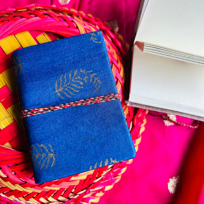 NEELAM UPCYCLED HANDLOOM FABRIC POCKET DIARY