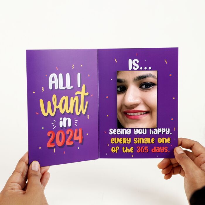 New year Mirror card