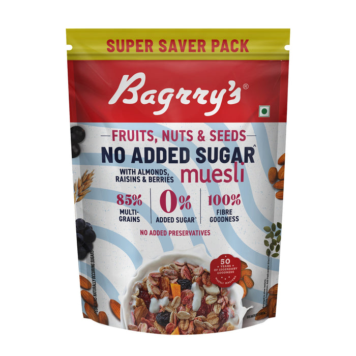 No Added Sugar  Fruits, Nuts & Seeds Muesli