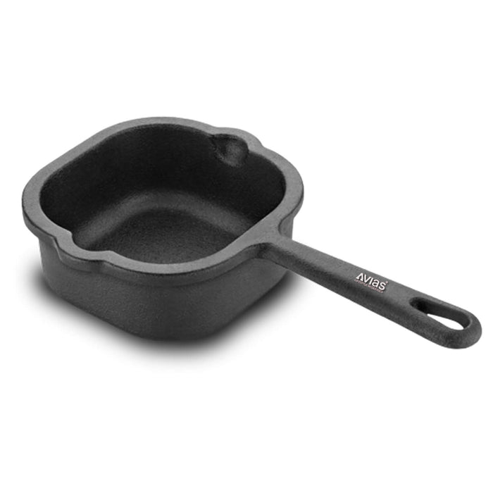 Cast Iron Tadka Pan/ Tempering Tadka Pan/ Spice Pan Pre-Seasoned Cookware | Induction Friendly | 100% Natural & Toxin-Free