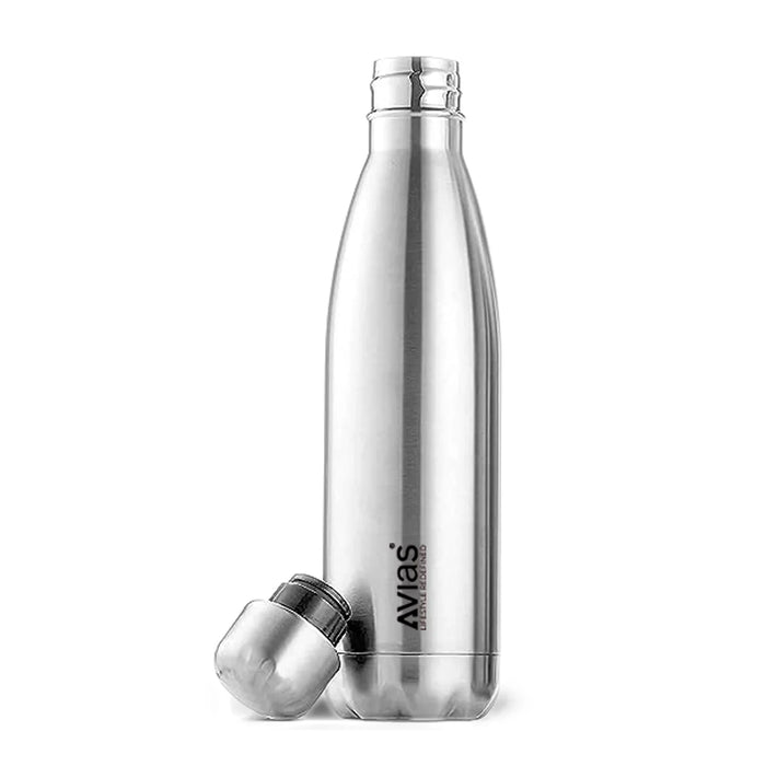 Evita Premium Stainless Steel Vacuum Insulated Flask Water Bottle| 1 Litre/ 750Ml | Silver