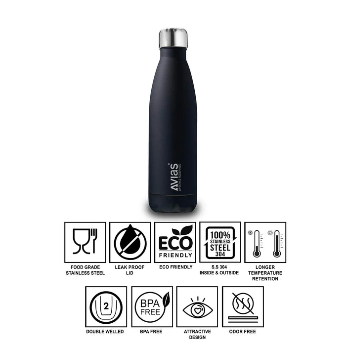 Evita Premium Stainless Steel Vacuum Insulated Flask Water Bottle| 1 Litre/ 750Ml | Blue