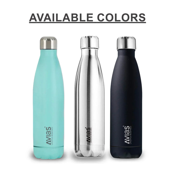 Evita Premium Stainless Steel Vacuum Insulated Flask Water Bottle| 1 Litre/ 750Ml | Blue