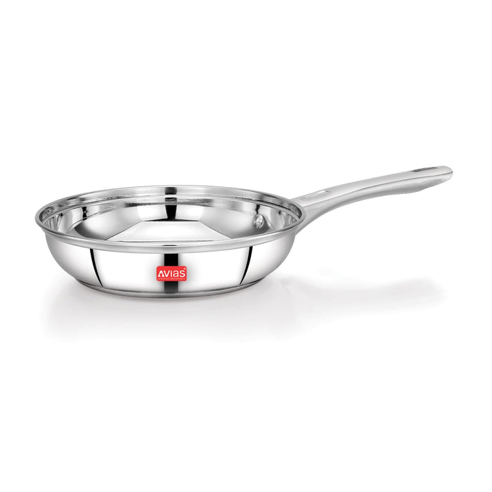 Inox Ib Stainless Steel Saucepan With Glass Lid | Premium Quality Stainless Steel With Sandwich Bottom | Cook And Serve | Induction And Gas Stove Friendly |14Cm/ 16Cm/ 18Cm | Silver