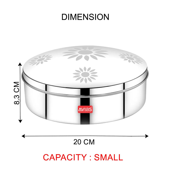 Dome Stainless Steel Spice Box | High Quality | Rust Resistant, Sturdy And Durable | Small/Medium | Masala Dani | Masala Dabba | Spices Organiser