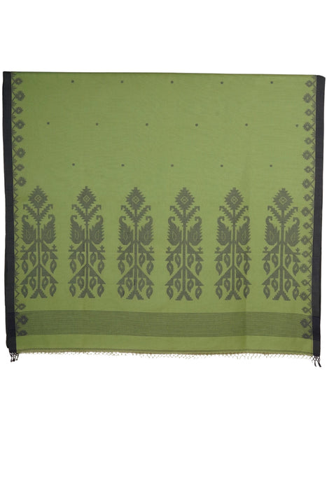 Phuliya Cotton Saree - Green