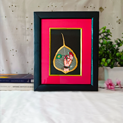 Peepal Leaf Painting (Framed)