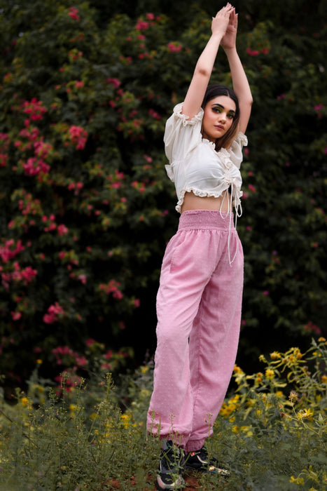 PRETTY PINK PICNIC JOGGERS