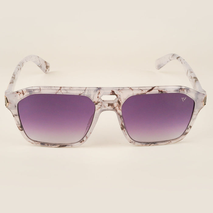 Voyage Violet & Clear Wayfarer Sunglasses for Men & Women - MG4100