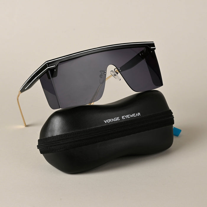 Voyage Black Wayfarer Sunglasses for Men & Women - MG4182