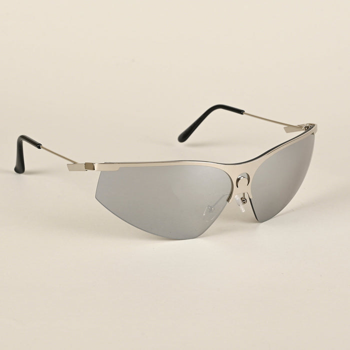 Voyage Grey Wrap-Around Sunglasses for Men & Women - MG4220