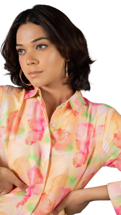 Women Rainbow Rhapsody Printed Shirt-CK-RAINBOW RHAPSODY