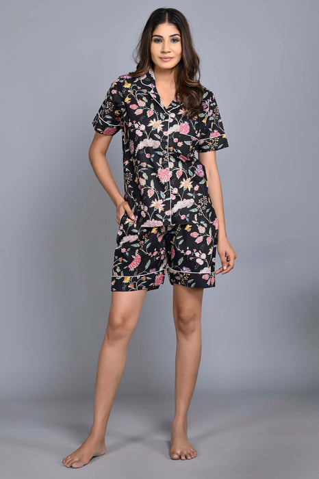 Floral Pattern Night Dress For Women (Multi)-ND-3