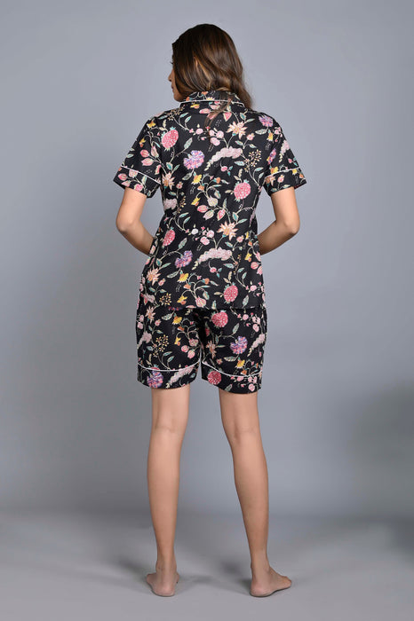 Floral Pattern Night Dress For Women (Multi)-ND-3