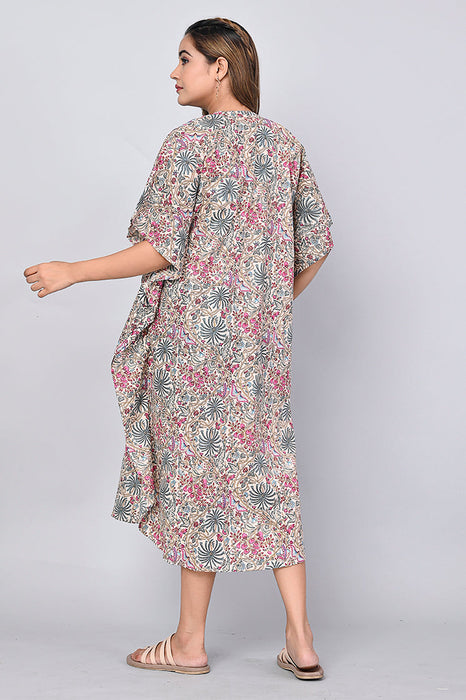 Floral Print Dress for Women (Multi)-DR-11