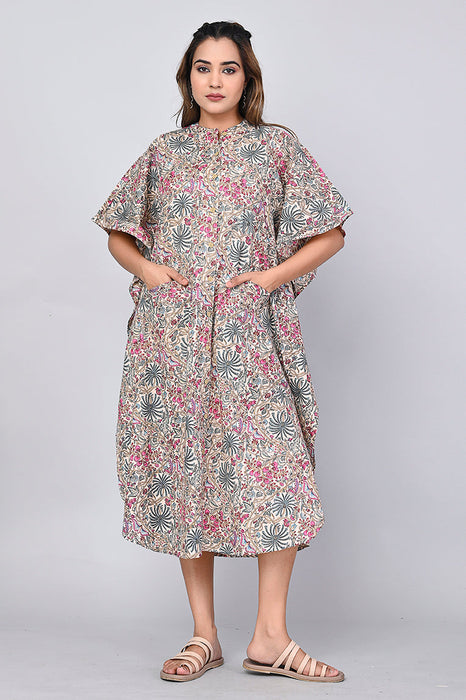 Floral Print Dress for Women (Multi)-DR-11