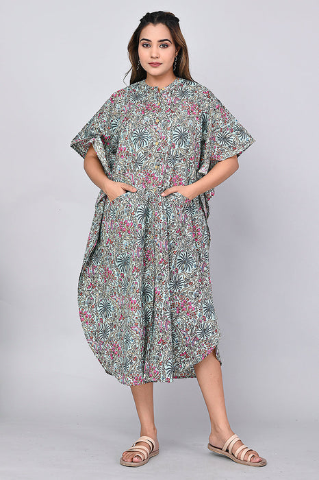 Floral Print Dress for Women (Multi)-DR-12