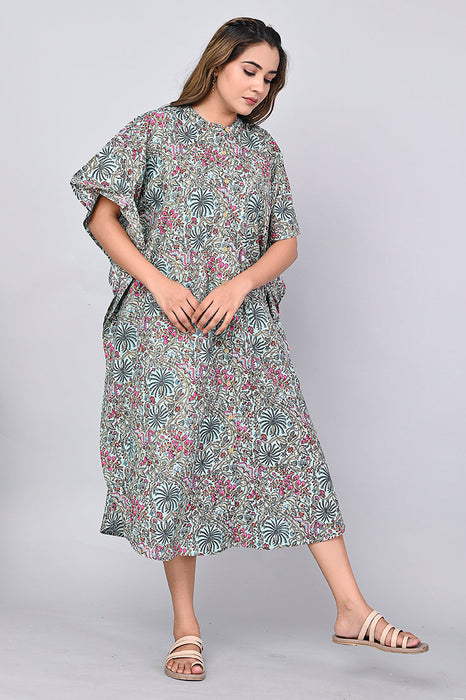 Floral Print Dress for Women (Multi)-DR-12