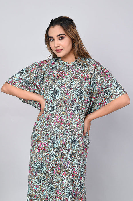 Floral Print Dress for Women (Multi)-DR-12