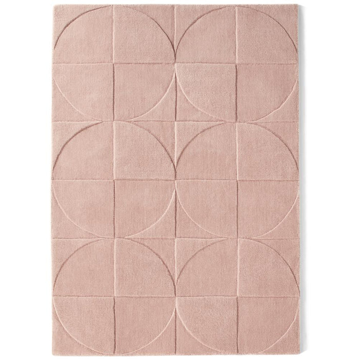 Round Square Rug - Blush Pink