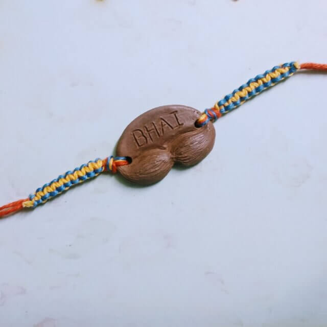 Handmade Clay Bhaiyya Bhabhi Rakhi