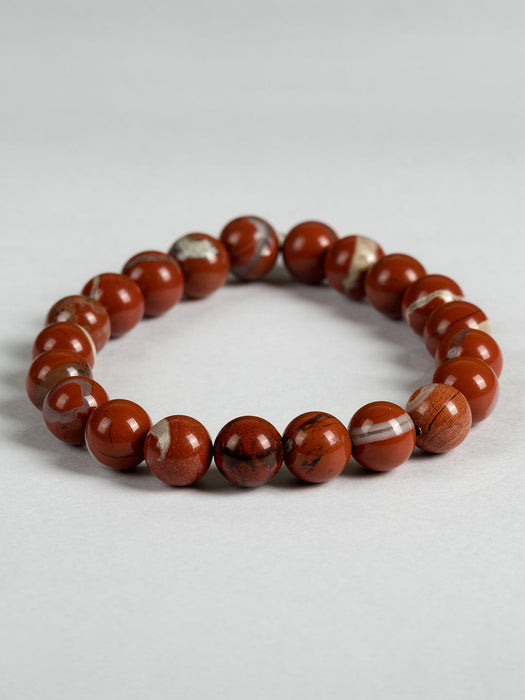 Natural Red Jasper Beads bracelet BRRDJ001-1