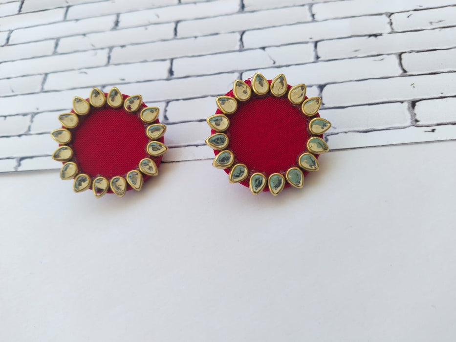 Kundan Mini Multicolor Studs Earrings