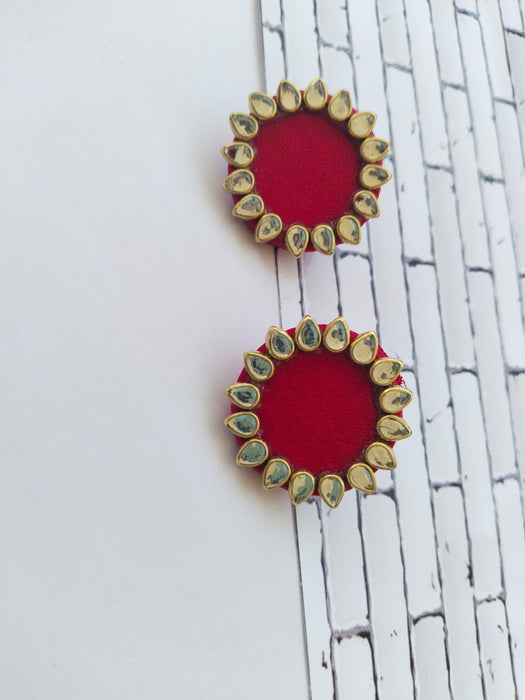 Kundan Mini Multicolor Studs Earrings