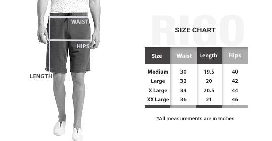 Black Blue Melange Half & Half Knitted Shorts for Men