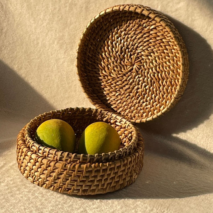 Natural Weave Cane Roti | Fruit Basket Box