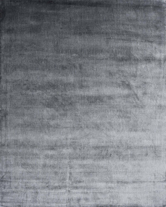 Solid Silk Rug - Charcoal