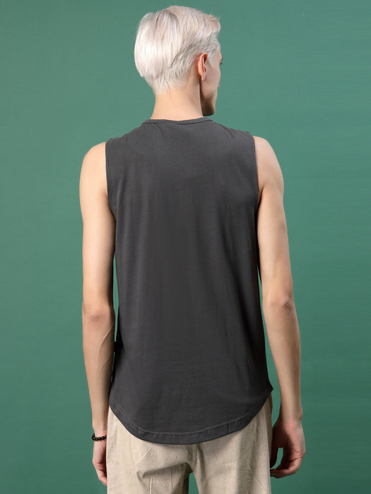 Vest Style Cotton Jersey Vest T-Shirt