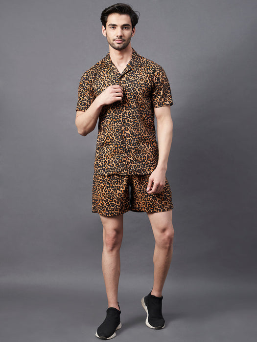 Brown Leopard Printed Co-Ord