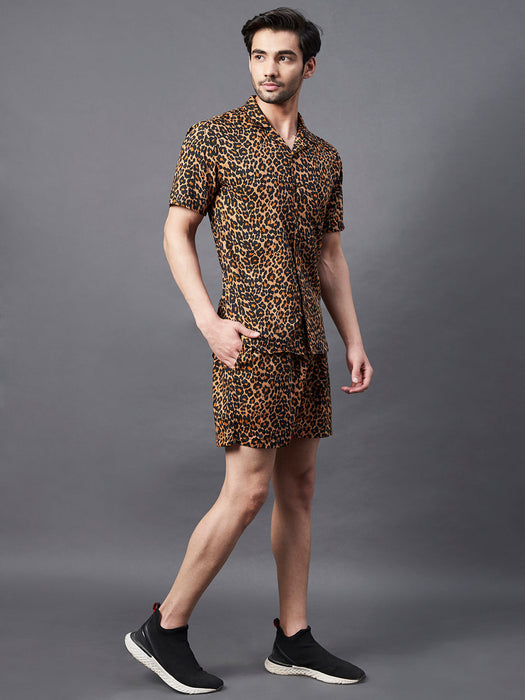 Brown Leopard Printed Co-Ord