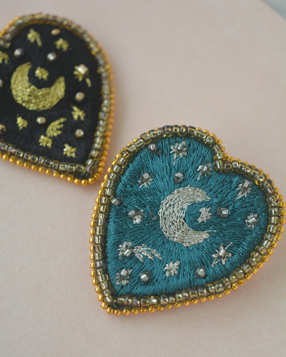 Starry Night Brooch - Black